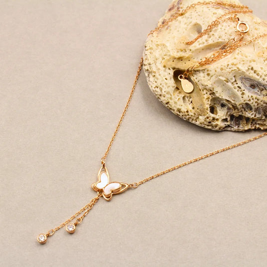 Flutter Glow Butterfly Necklace Made to Shine
