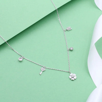Whimsical Charm Layered Necklace | 925 Sterling Silver