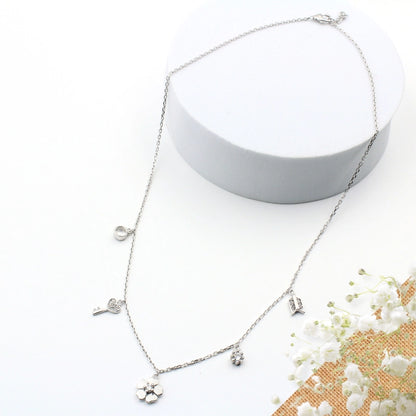 Whimsical Charm Layered Necklace | 925 Sterling Silver