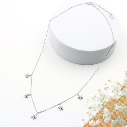 Daisy Dreams Charms Silver Necklace
