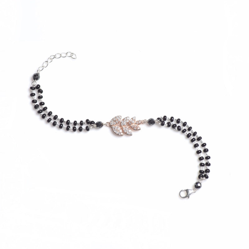 Noir Bloom Mangalsutra Bracelet