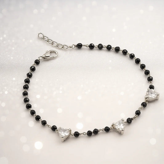 Trinity Heart Mangalsutra Bracelet