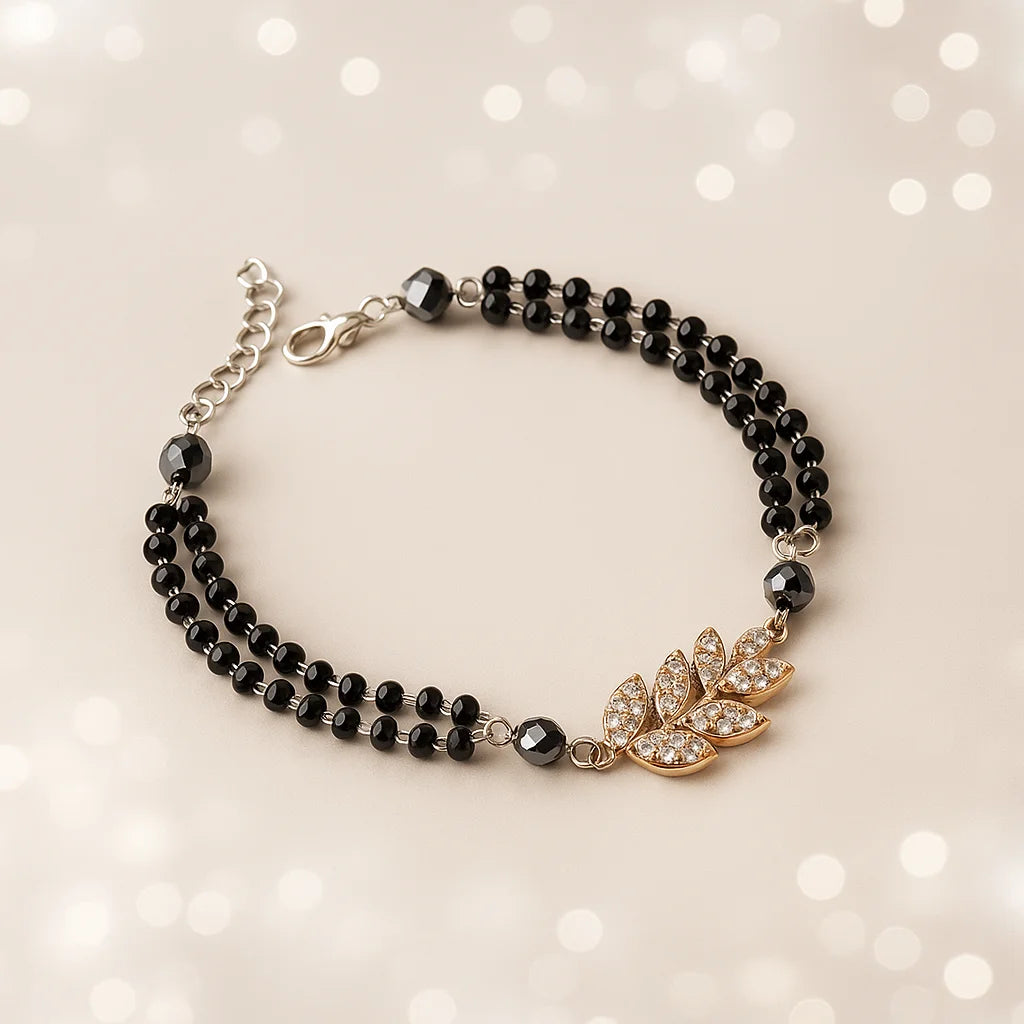 Noir Bloom Mangalsutra Bracelet