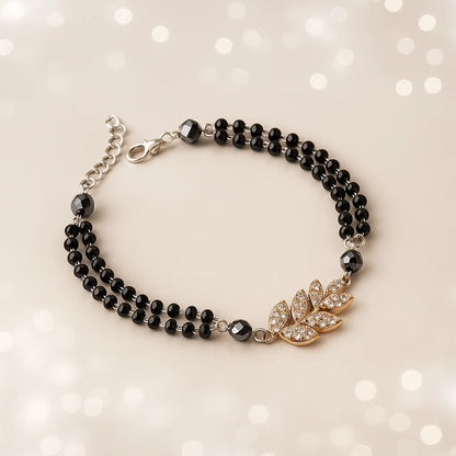 Noir Bloom Mangalsutra Bracelet