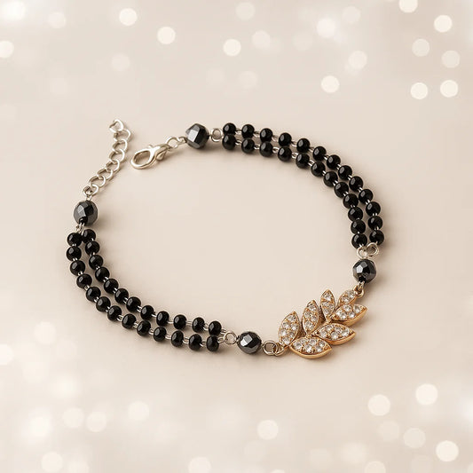 Noir Bloom Mangalsutra Bracelet
