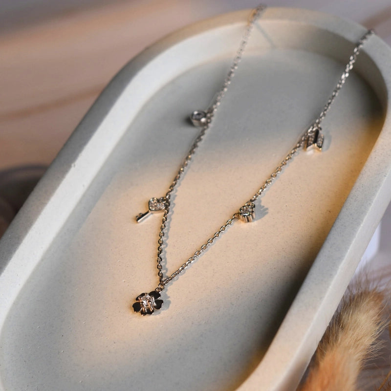 Whimsical Charm Layered Necklace | 925 Sterling Silver