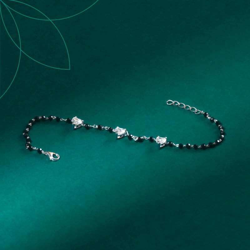 Trinity Heart Mangalsutra Bracelet