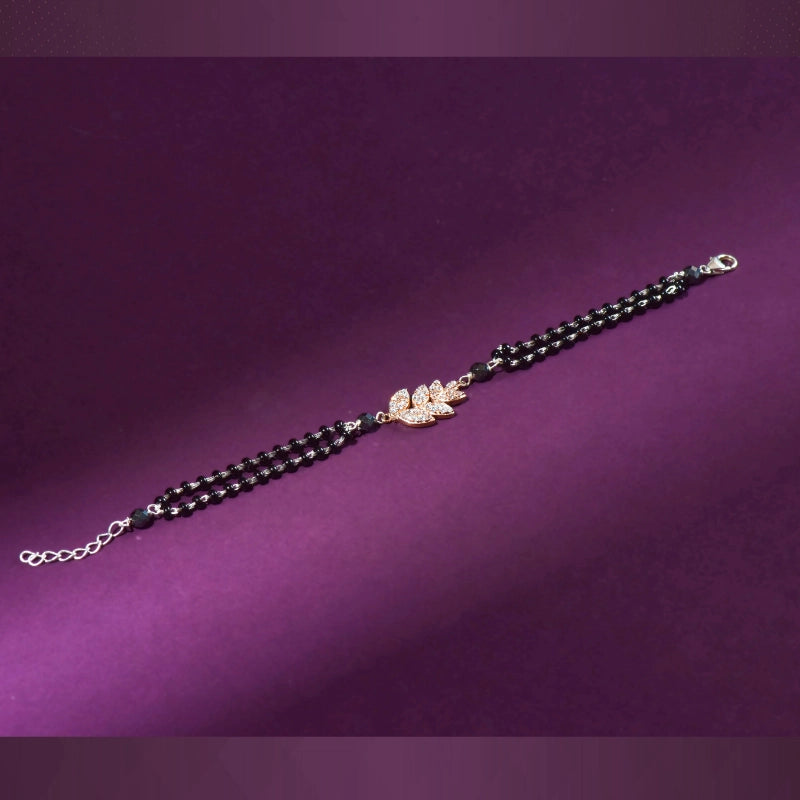 Noir Bloom Mangalsutra Bracelet