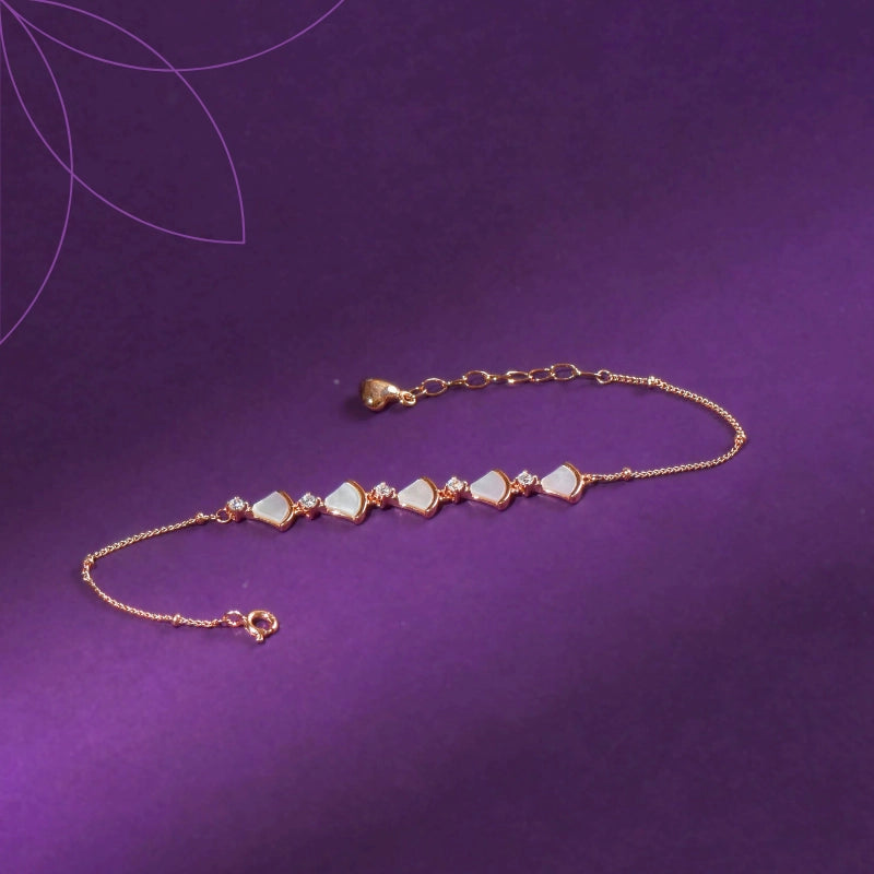 Petal Whim Silver Bracelet