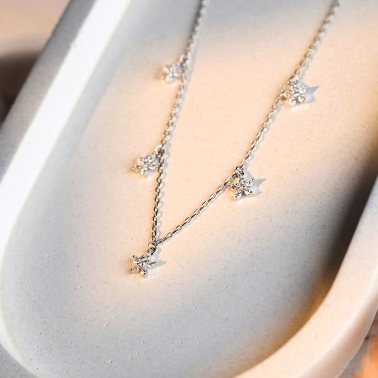 Daisy Dreams Charms Silver Necklace