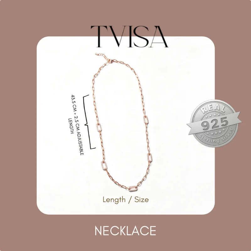 TVISA LuxeLoop Chain Necklace for Women