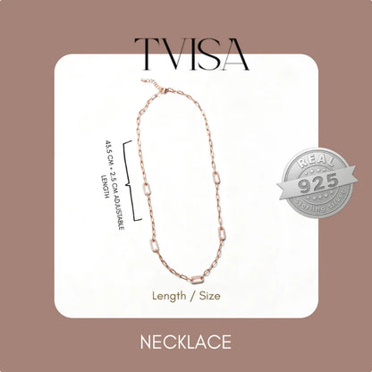TVISA LuxeLoop Chain Necklace for Women