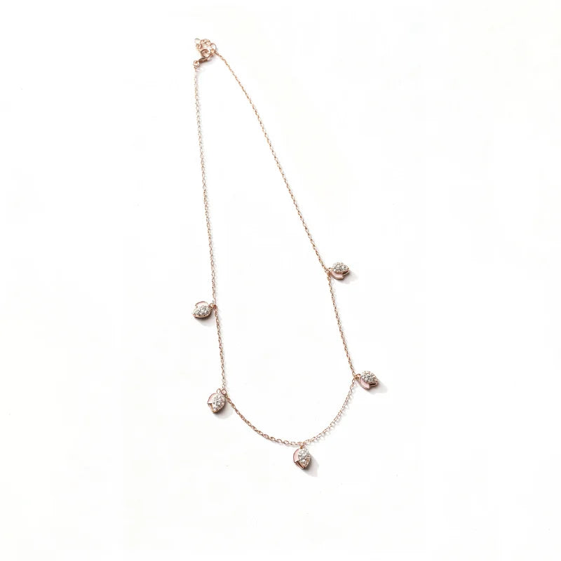Lotus Bud Charm Necklace with Earrings