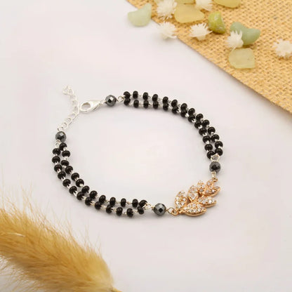Noir Bloom Mangalsutra Bracelet