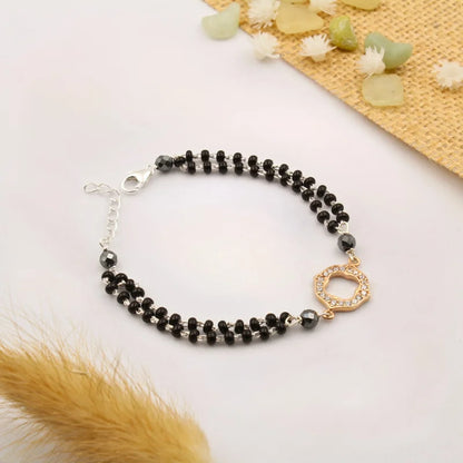 Hexa Charm Mangalsutra Bracelet