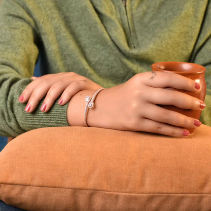GlowSilver Baguette Bracelet
