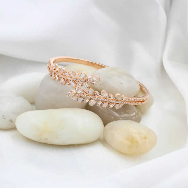 BlushSilver Luxe Baguette Bracelet