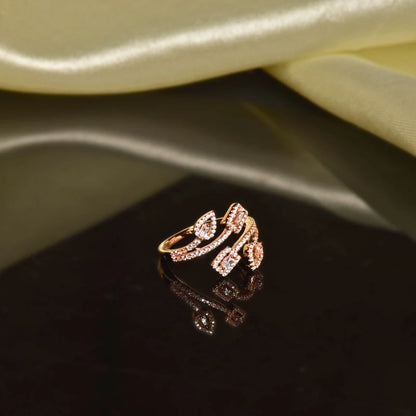Blooming Grace Ring in 925 Silver with Rose Gold Plating