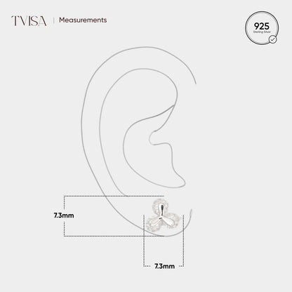 Floral round  Petal Earring